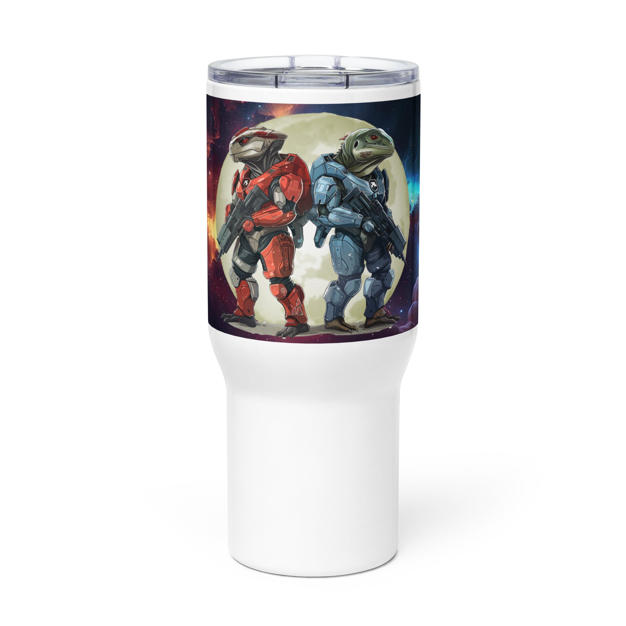 RVB - The Bitchflap Wars Travel mug with a handle