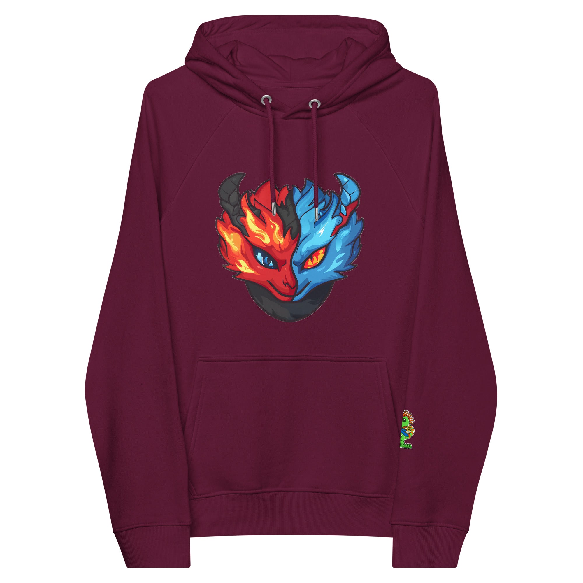 Eco Dragon - Unisex eco raglan hoodie